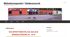 Desktop Screenshot of mobelkompanietivaldemarsvik.se